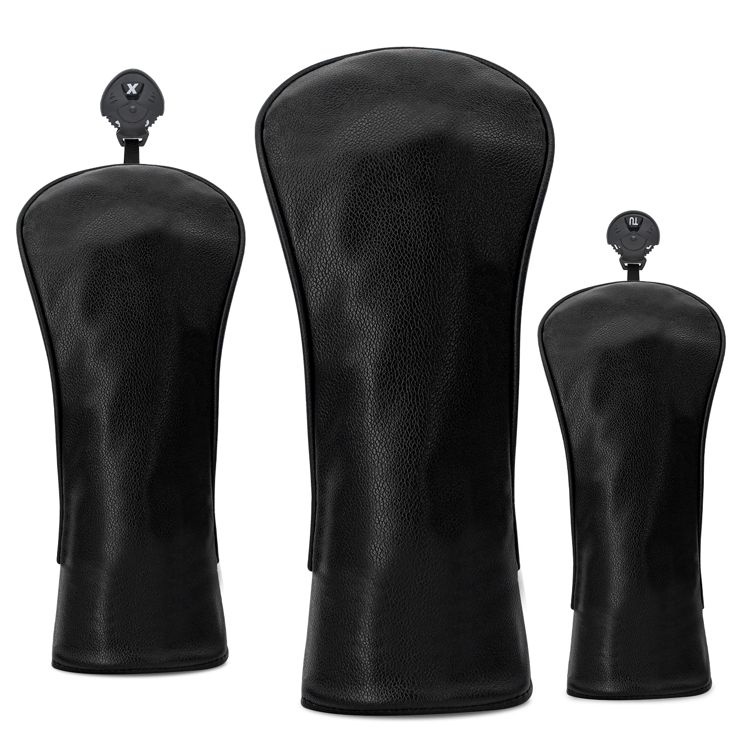 Badminton Club - Black blank golf club protective cover,