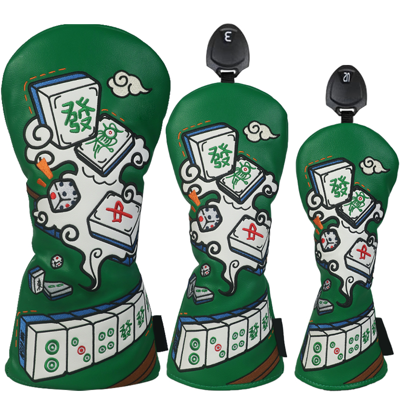 Badminton Club - Golf Club Cover, Mahjong Style, Driver,