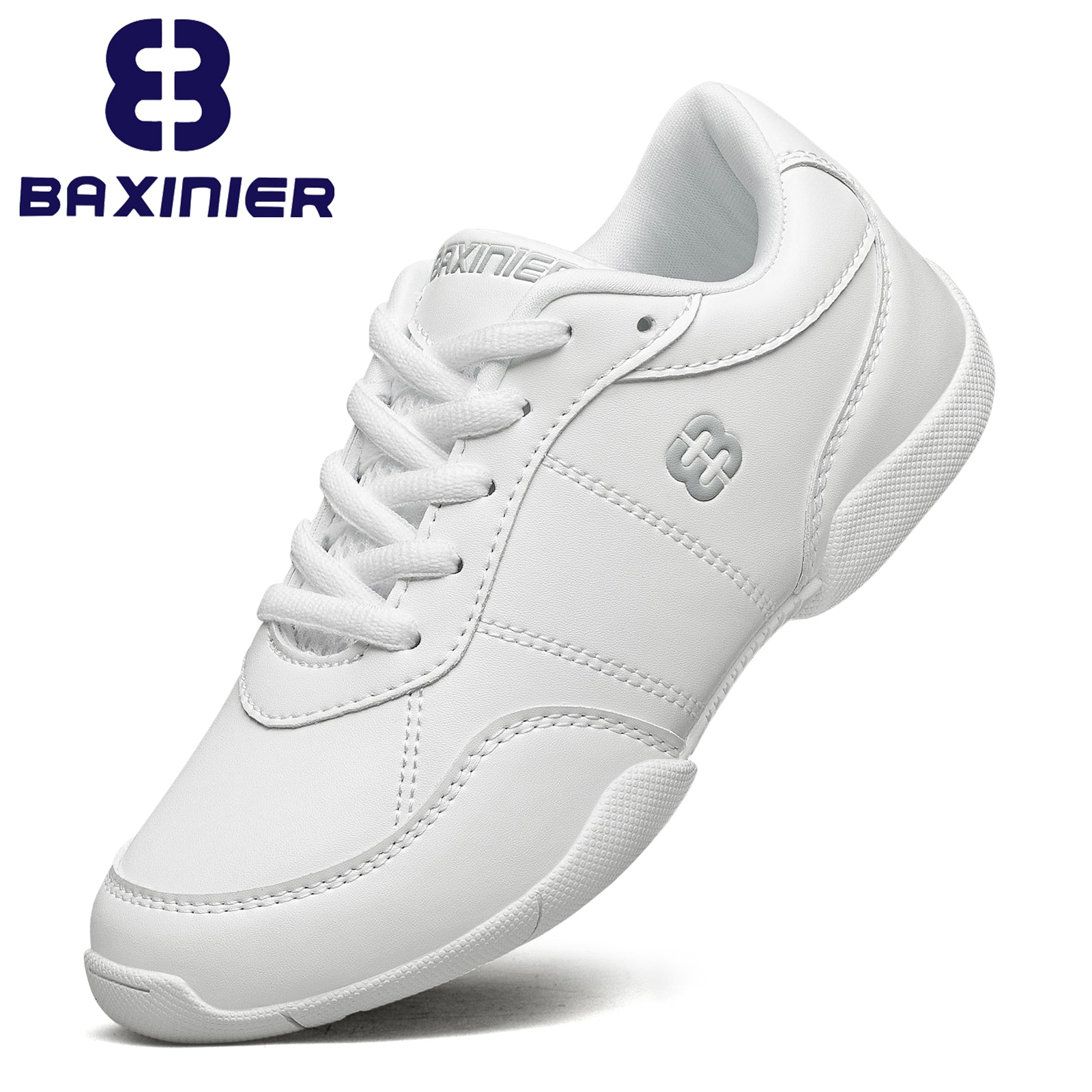 Girls White Cheerleading Shoes - Badminton Junior avaliação e preço