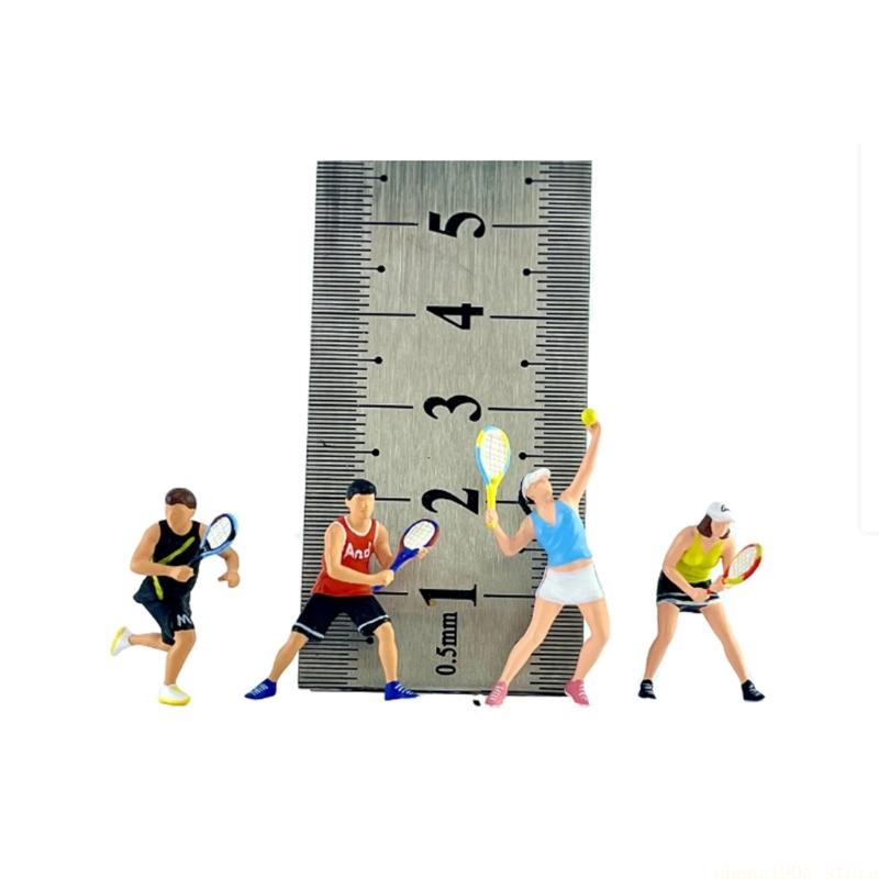 QX2E 1:64 Scale Miniature Figu - Badminton Player avaliação e preço