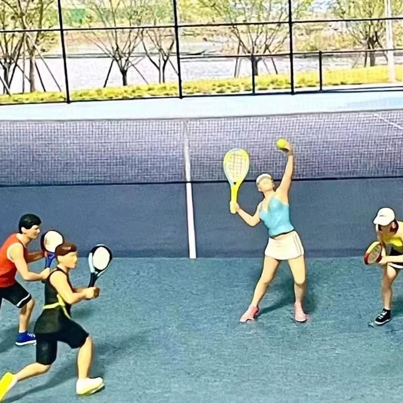 QX2E 1:64 Scale Miniature Figu - Badminton Player avaliação e preço