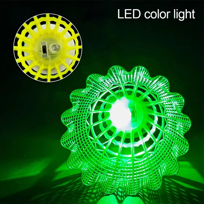 6Pcs LED Badminton Ball Glowin - Badminton Nylon Shuttlecock avaliação e preço