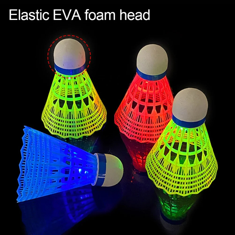 6Pcs LED Badminton Ball Glowin - Badminton Nylon Shuttlecock avaliação e preço