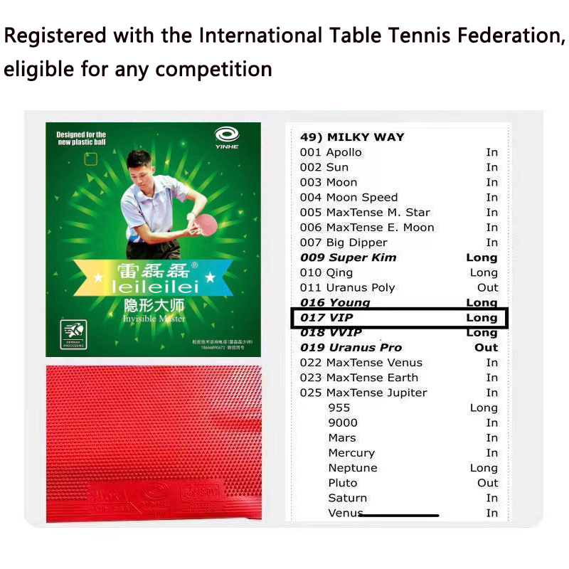 YINHE Long Pimples OX Table Te - Badminton Single avaliação e preço