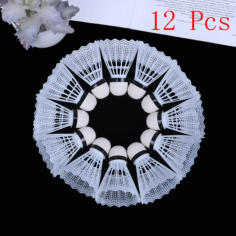12Pcs Plastic Badminton Shuttl - Badminton Nylon Shuttlecock avaliação e preço