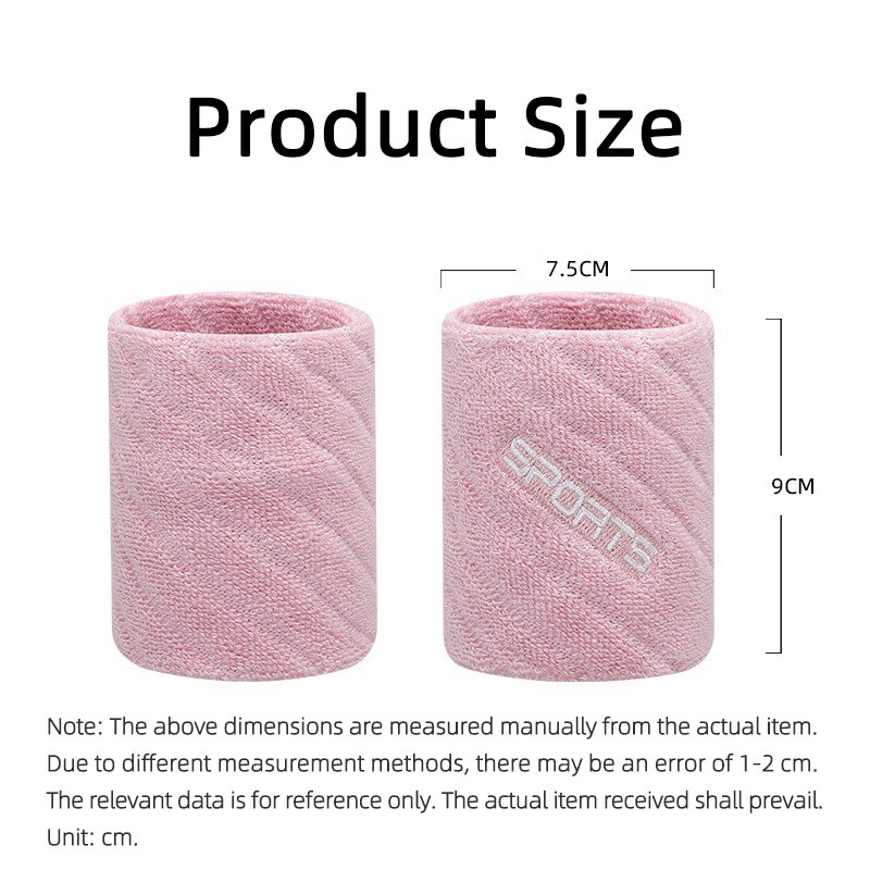 1 Pairs Cotton Elastic Wristba - Wristband Pair Sweat avaliação e preço