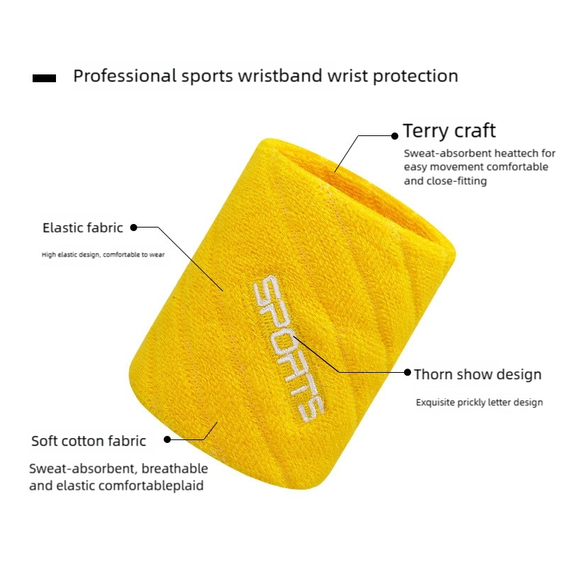 1 Pairs Cotton Elastic Wristba - Wristband Pair Sweat avaliação e preço