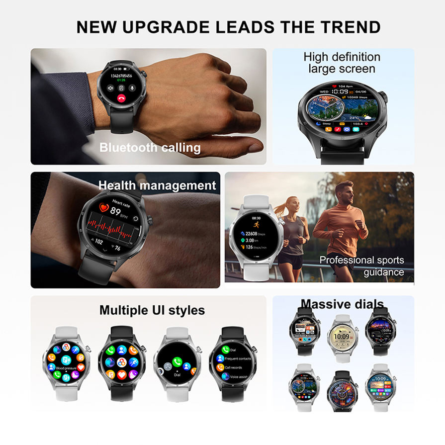 2026 New Smart Watch Men AMOLE - Badminton Online avaliação e preço