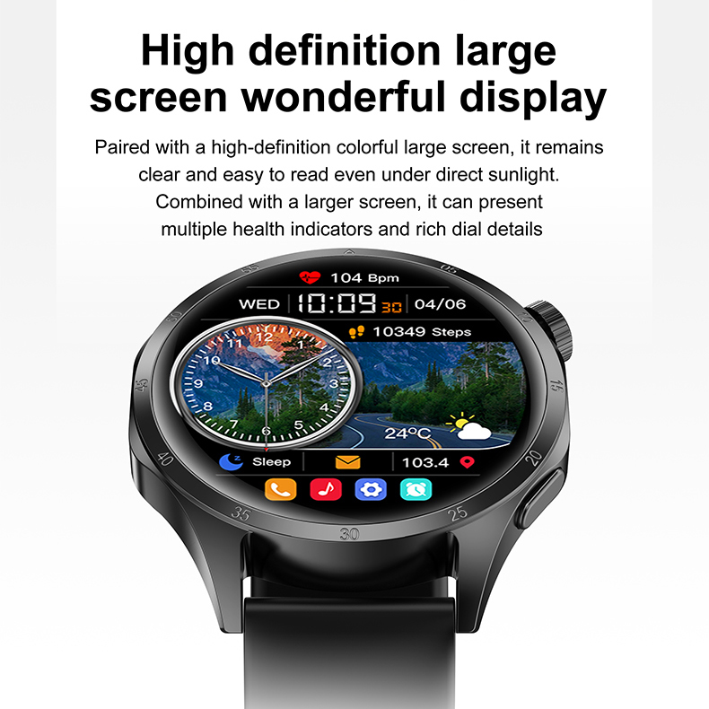 2026 New Smart Watch Men AMOLE - Badminton Online avaliação e preço