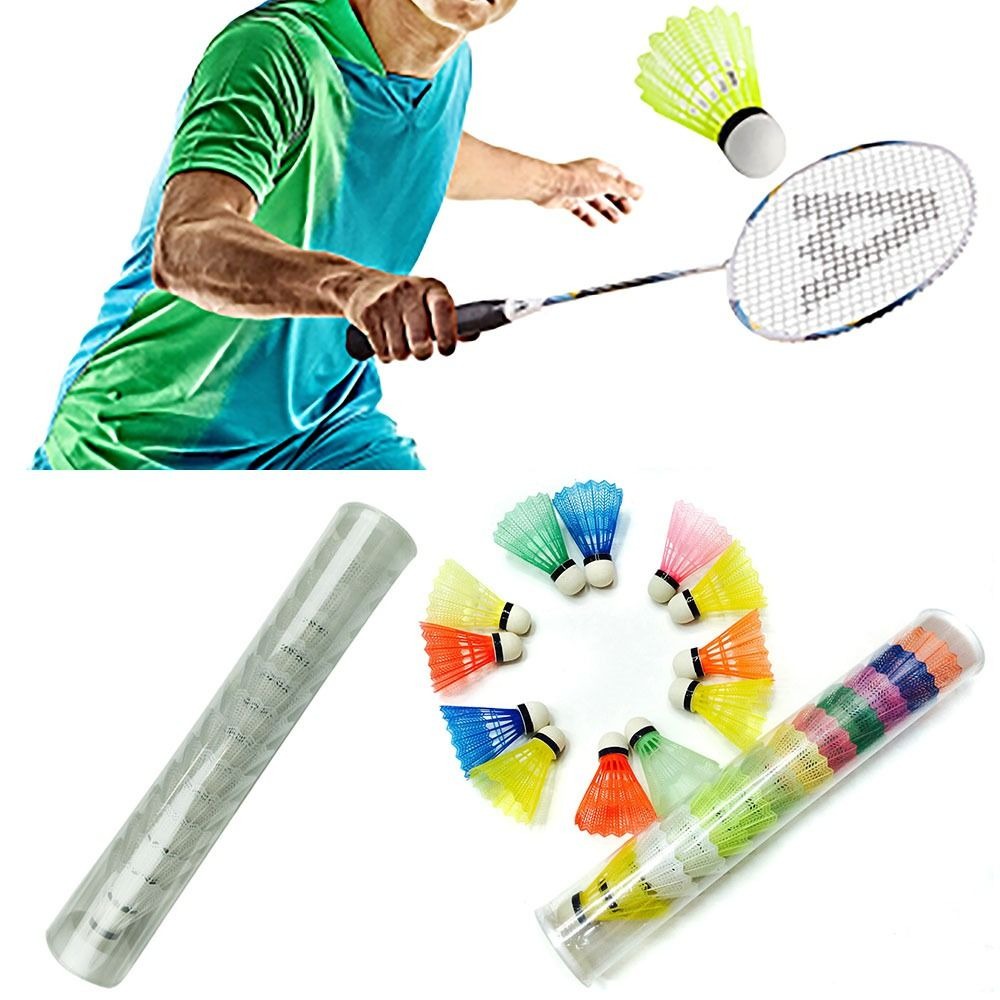 6/12PCS Windproof Badminton Mu - Badminton Nylon Shuttlecock avaliação e preço