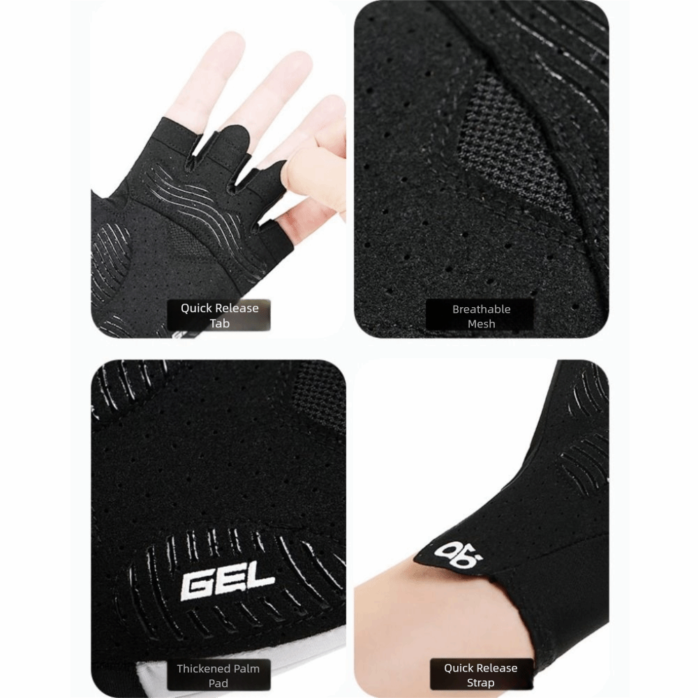 1 Pair Breathable Cycling Glov - Wristband Pair Sweat avaliação e preço