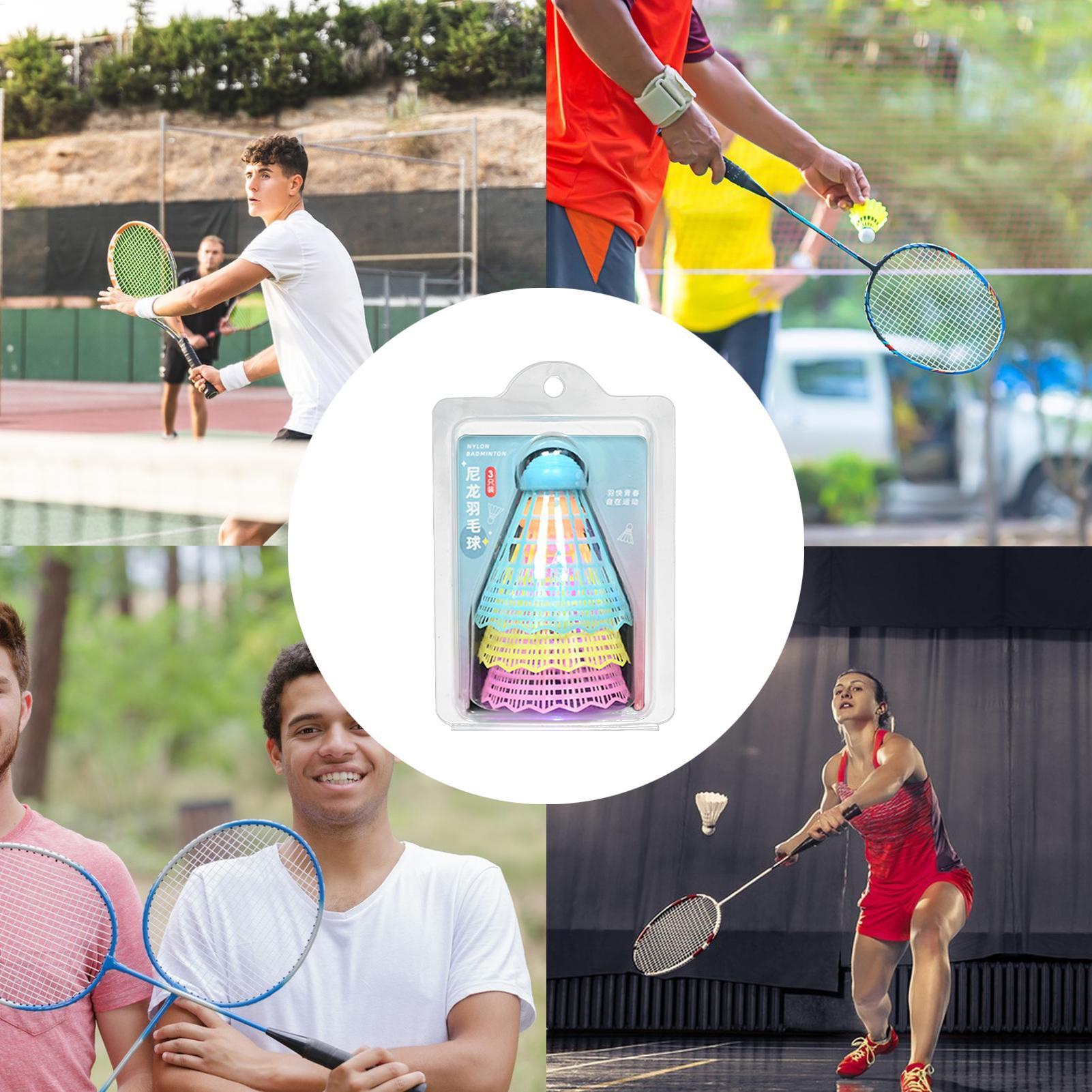 Luminous Badminton 3-Piece Glo - Badminton Nylon Shuttlecock avaliação e preço