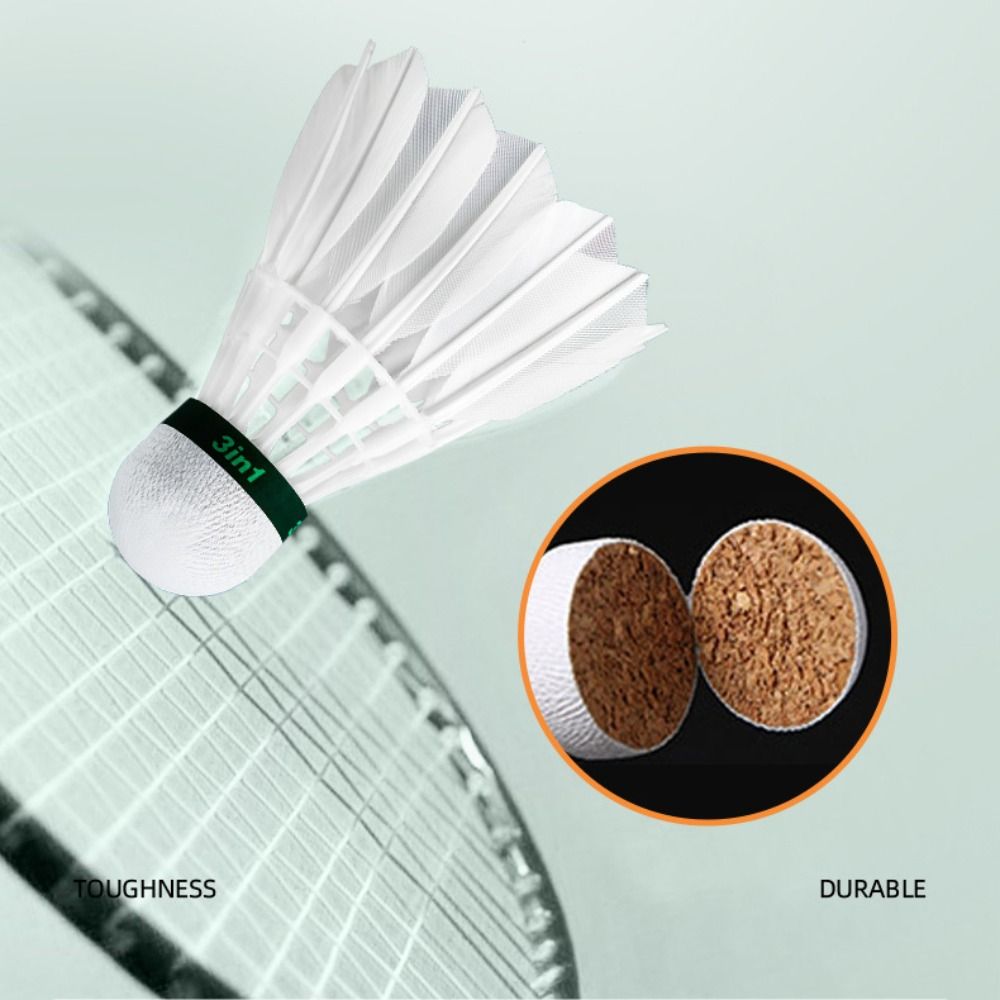 3/6/12Pcs New White Badminton  - Badminton Nylon Shuttlecock avaliação e preço
