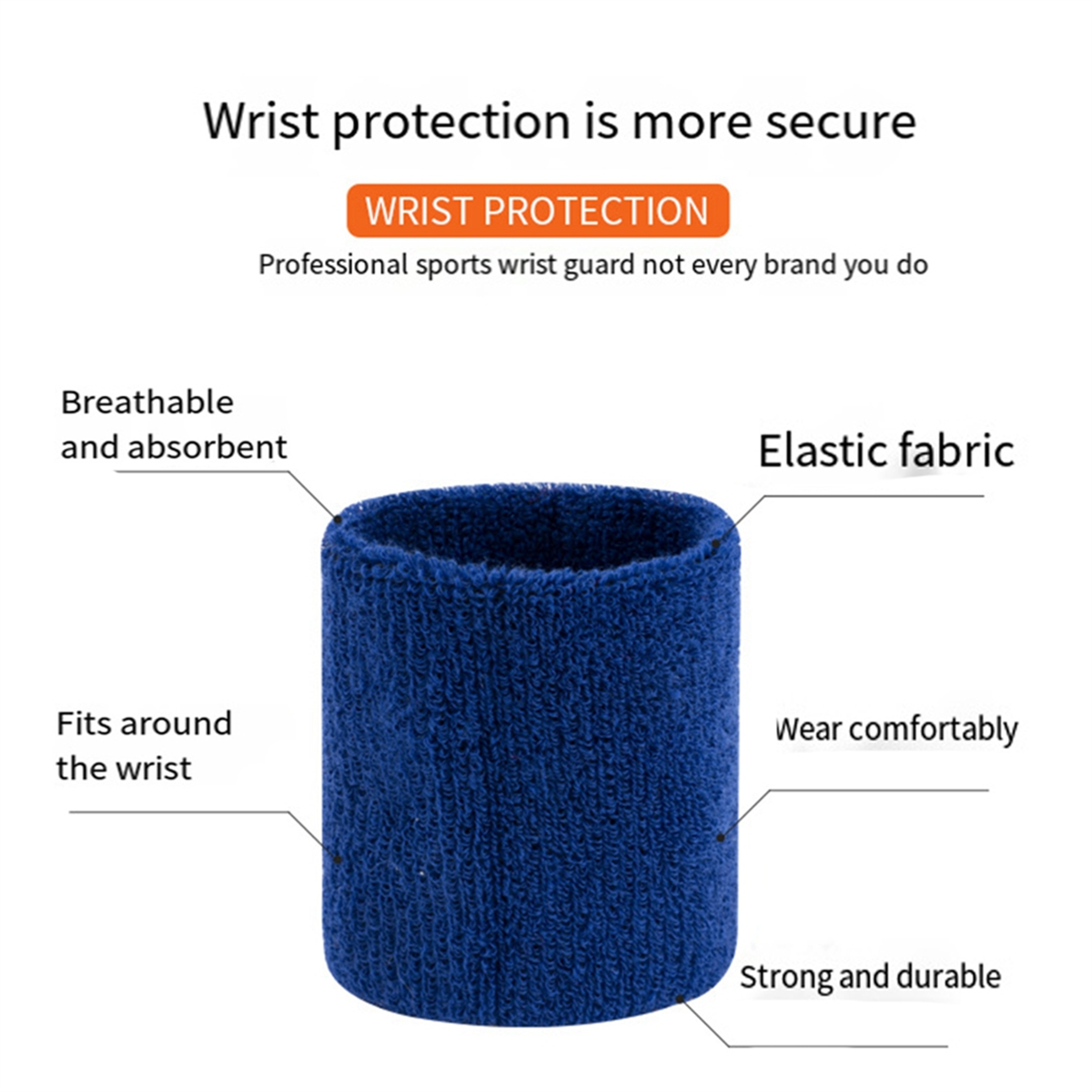 AA44M 1 Pairs Wrist Sweatband  - Wristband Pair Sweat avaliação e preço