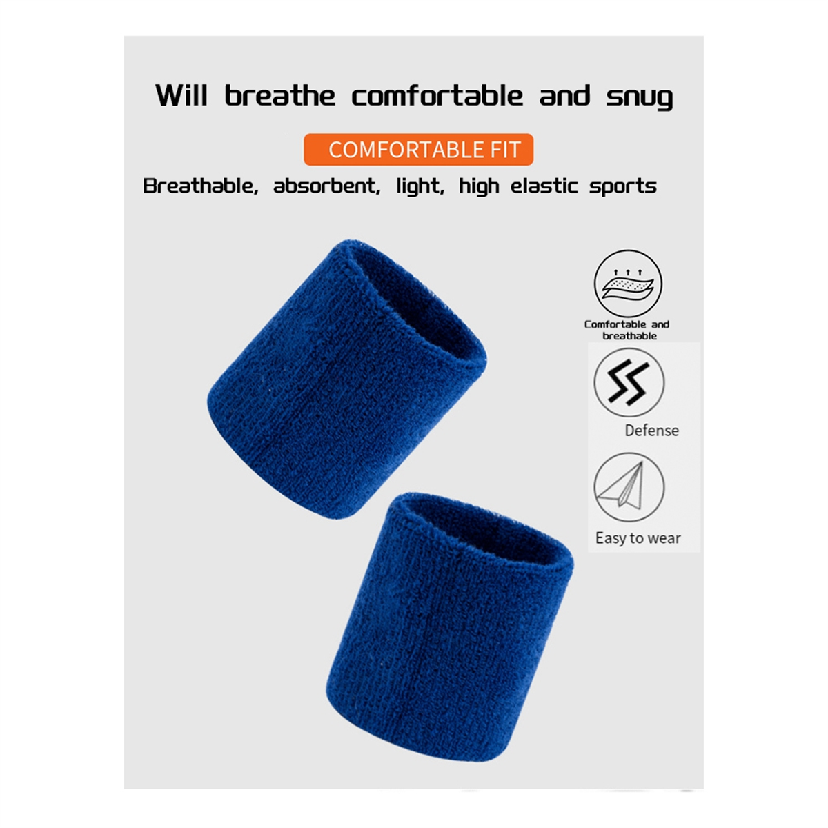 AA44M 1 Pairs Wrist Sweatband  - Wristband Pair Sweat avaliação e preço
