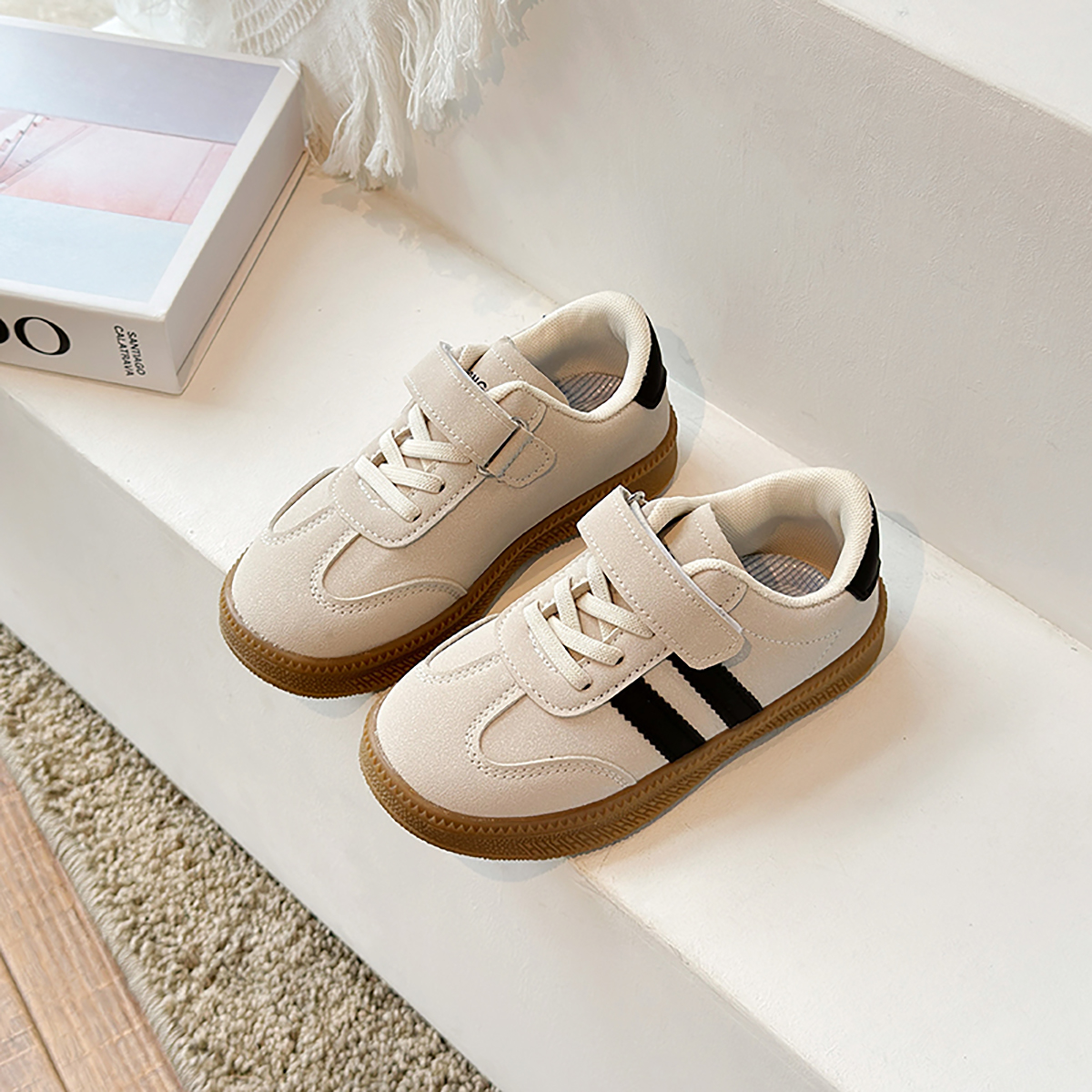 PU Leather Sneakers For Childr - Badminton Junior avaliação e preço