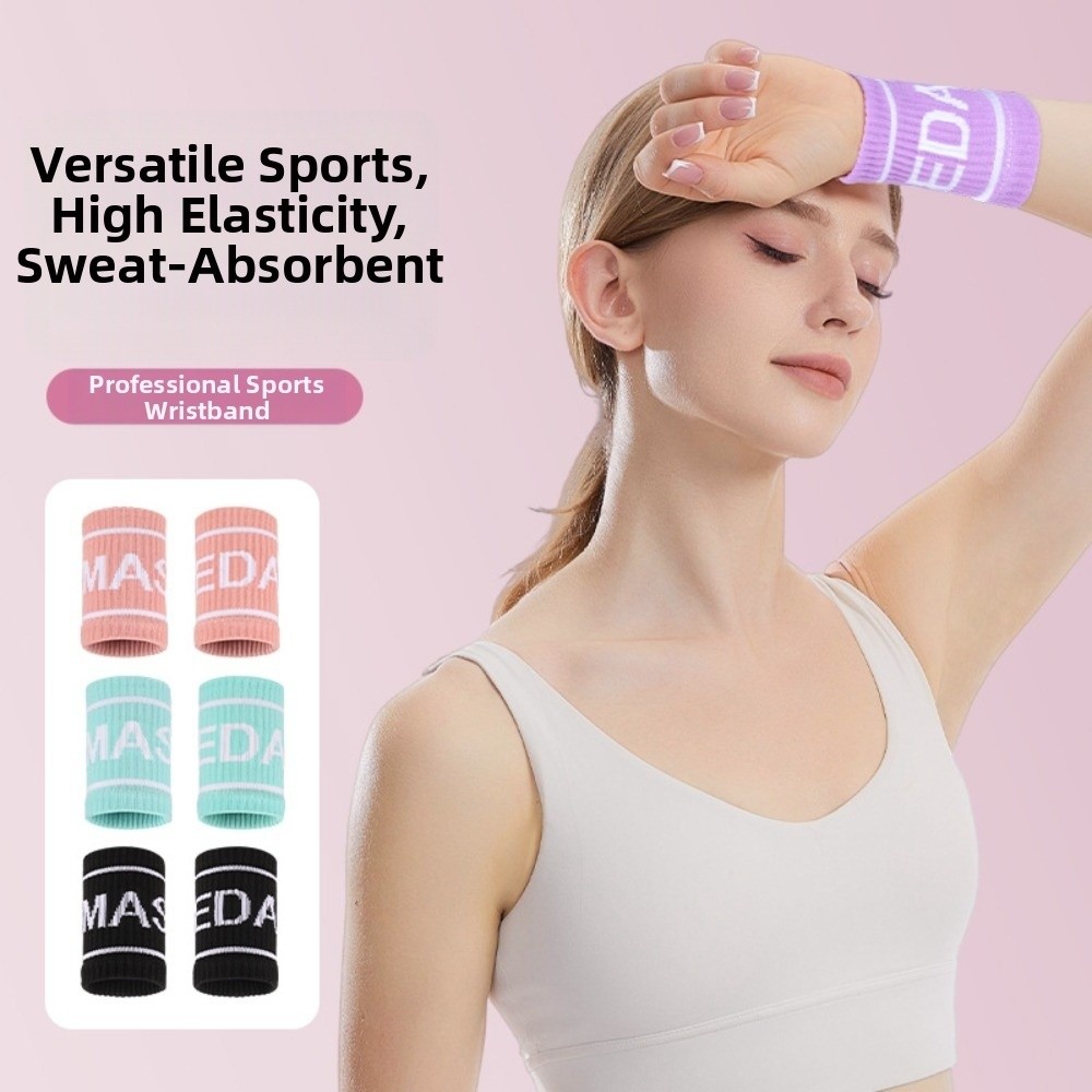 1 Pair Elastic Breathable Spor - Wristband Pair Sweat avaliação e preço