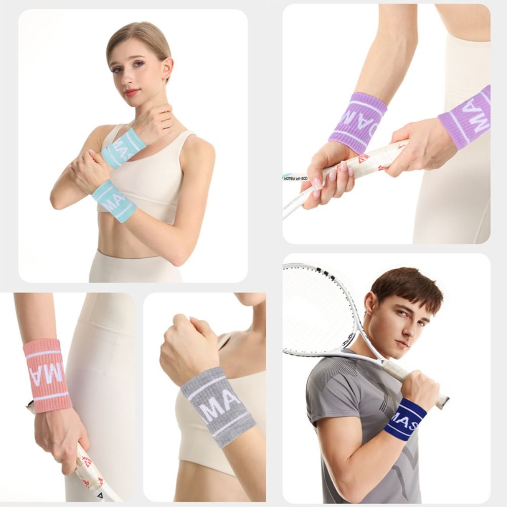 1 Pair Elastic Breathable Spor - Wristband Pair Sweat avaliação e preço
