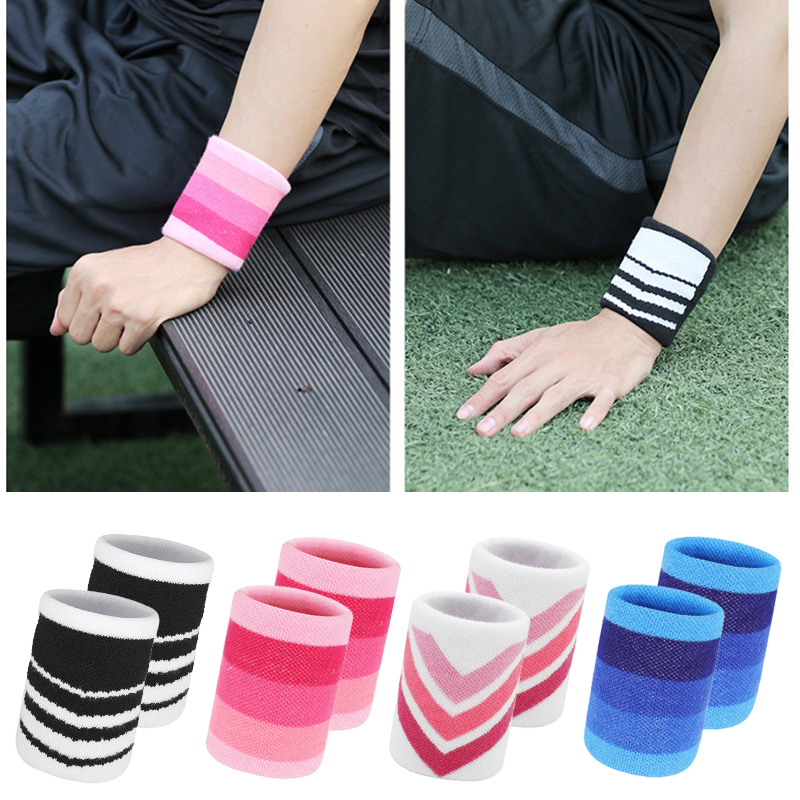 1 Pair Colorful Polyester Cott - Wristband Pair Sweat avaliação e preço