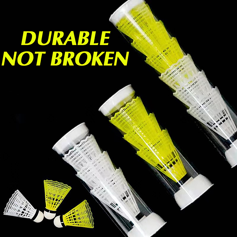 【W】1PCS Plastic Badminton Shut - Badminton Nylon Shuttlecock avaliação e preço