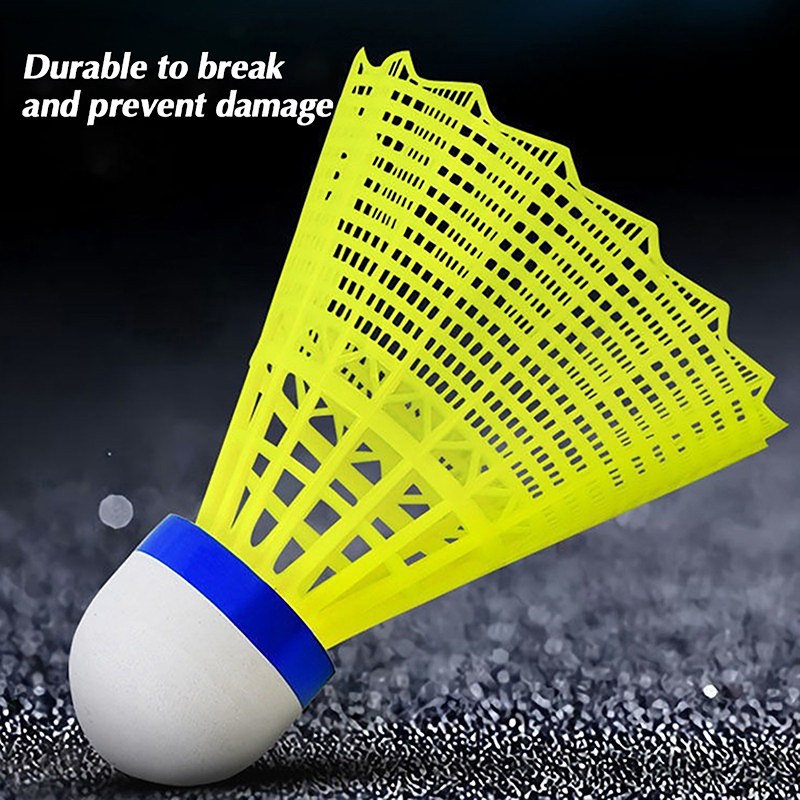 【W】1PCS Plastic Badminton Shut - Badminton Nylon Shuttlecock avaliação e preço