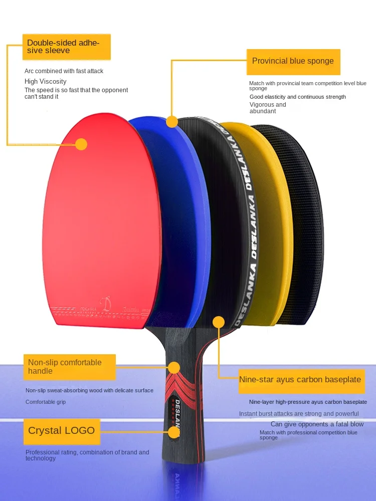 Table Tennis Racket Profession - Badminton Single avaliação e preço