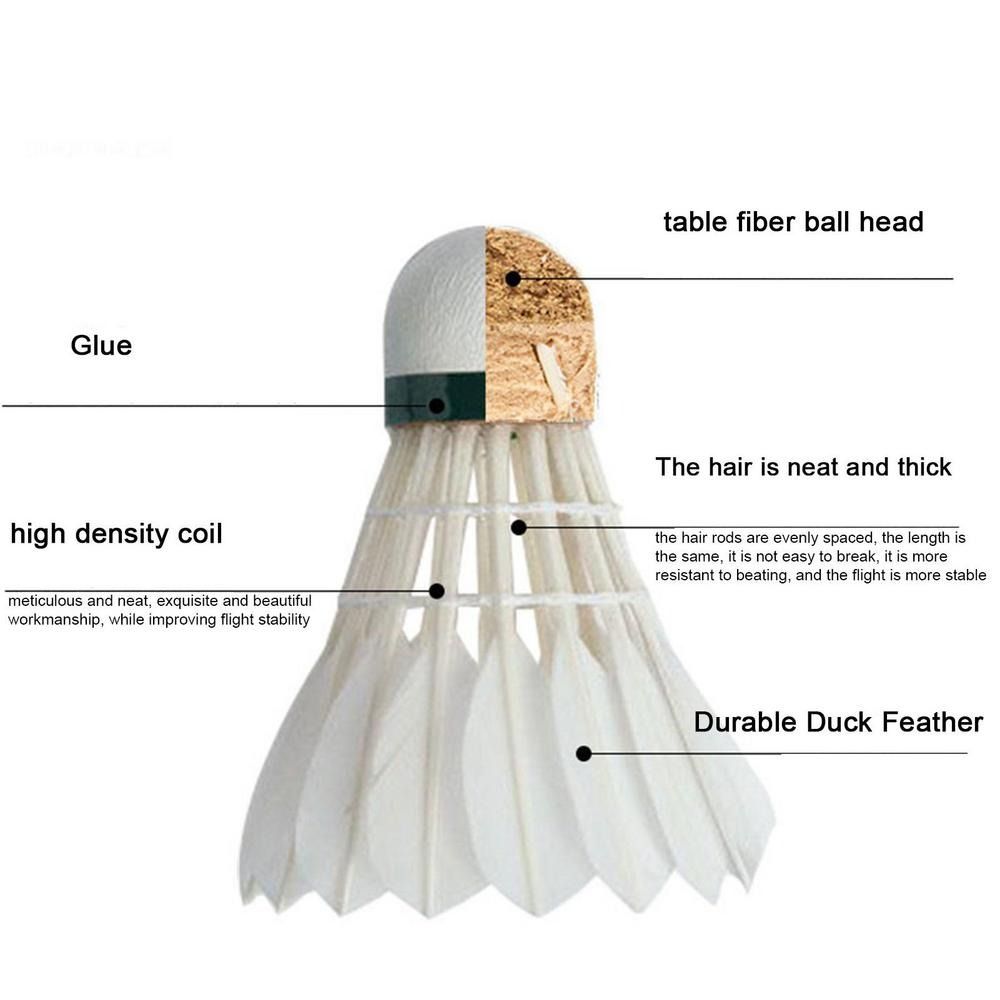 3/6/12PCS Professional Badmint - Badminton Nylon Shuttlecock avaliação e preço