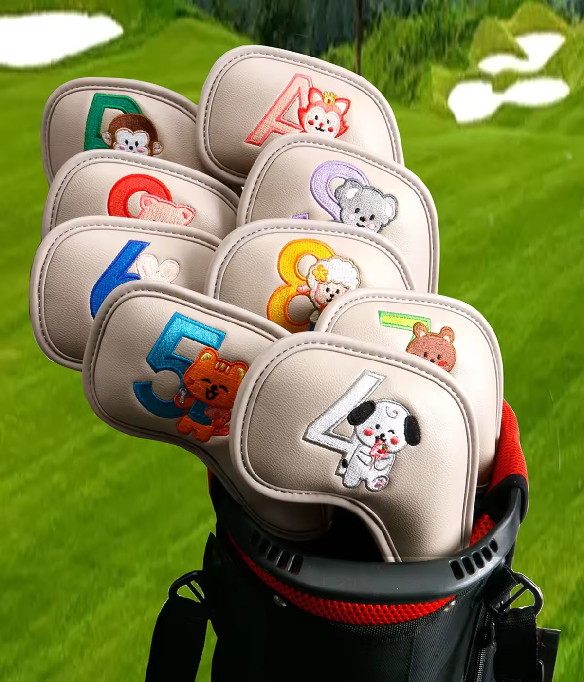 9Pcs Cute Cartoon Animal Golf  - Badminton Club avaliação e preço