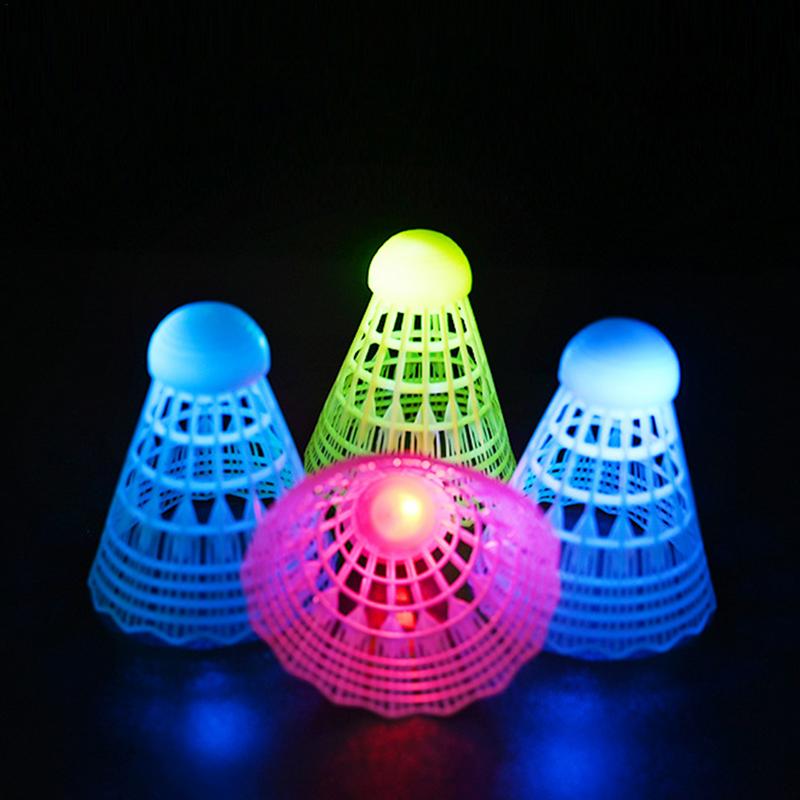 3pcs LED Badminton LuminousBad - Badminton Nylon Shuttlecock avaliação e preço