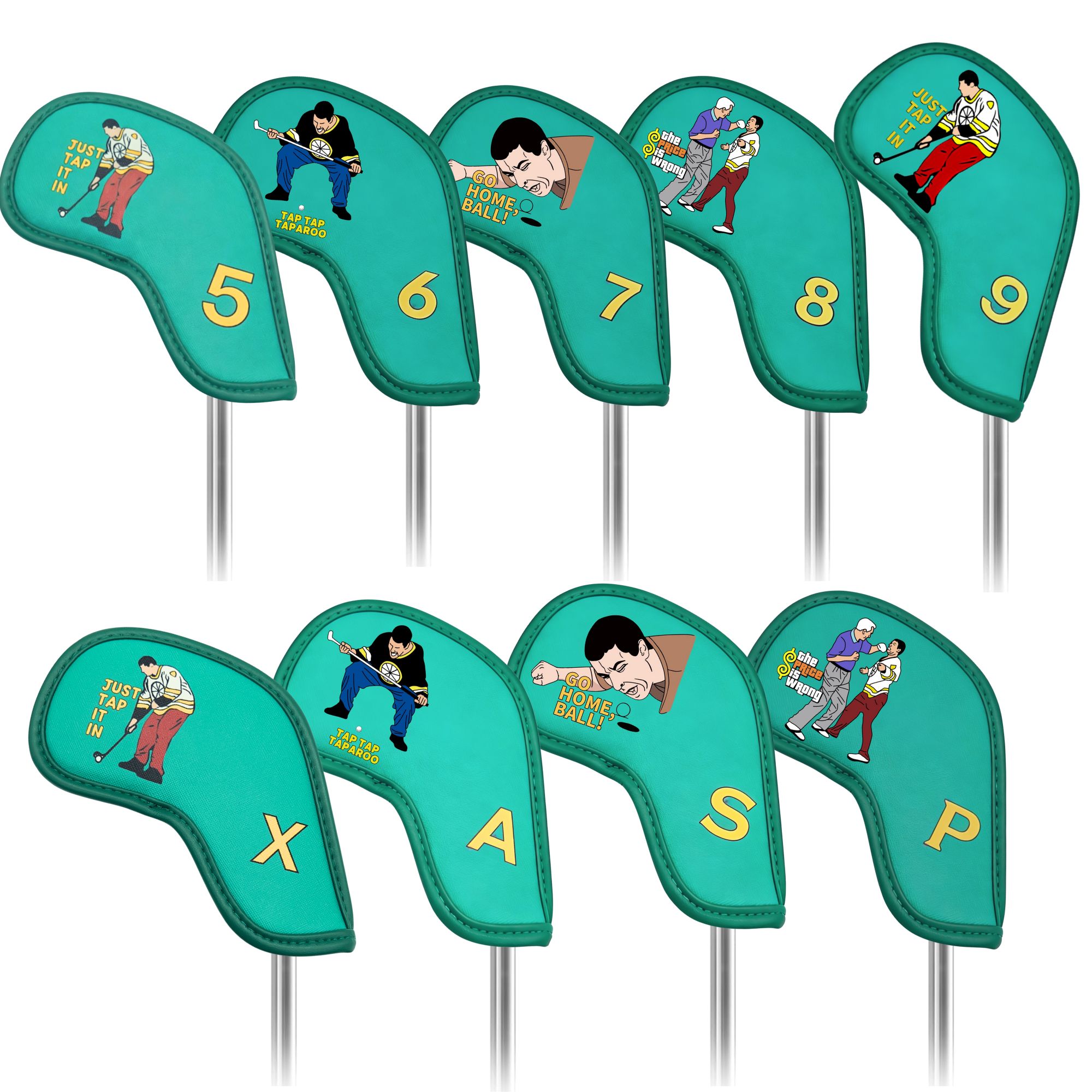 9 pcs Golf Iron Covers with Fu - Badminton Club avaliação e preço