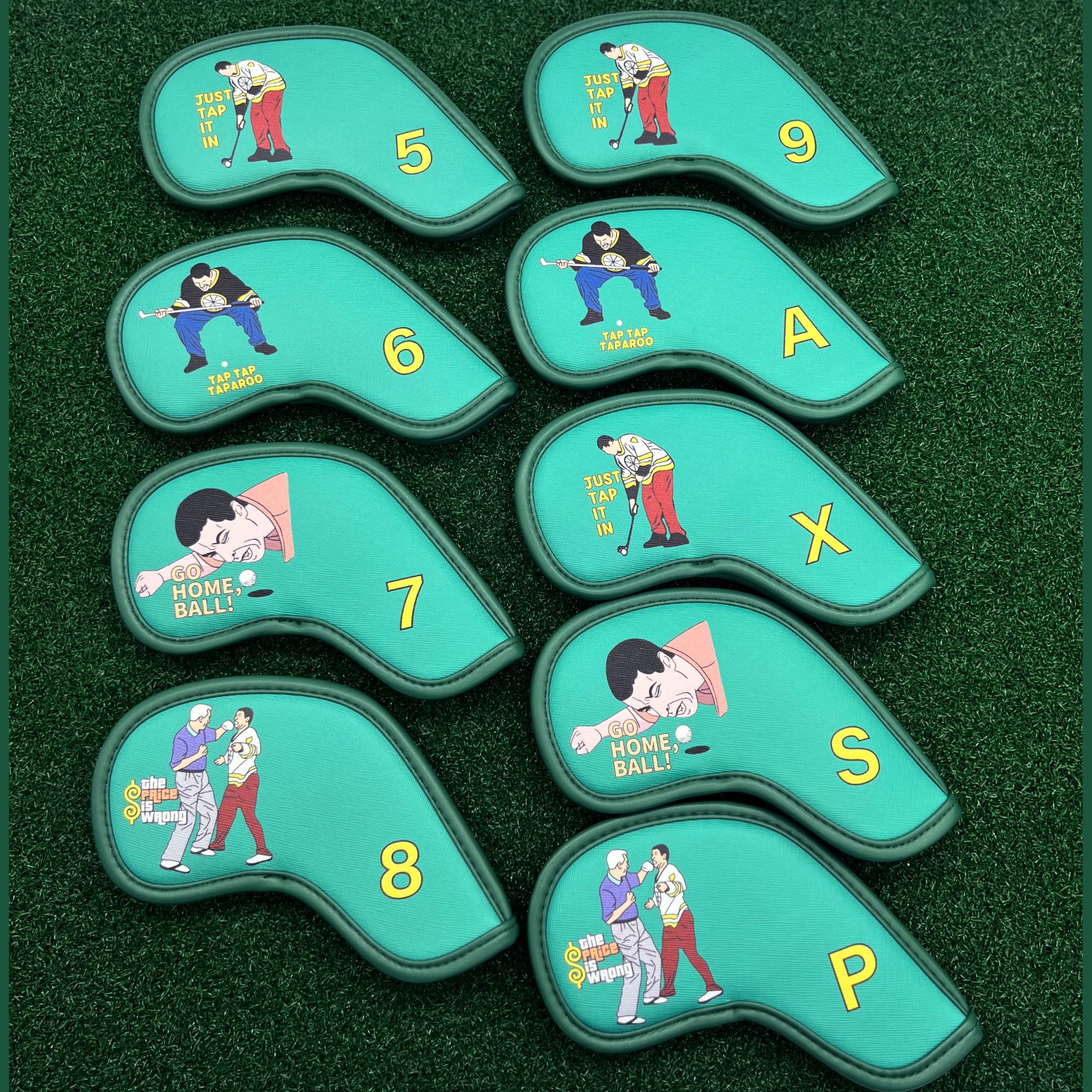 9 pcs Golf Iron Covers with Fu - Badminton Club avaliação e preço